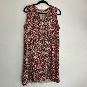 Lucky Brand Sleeveless Floral Dress Bohemian Tapestry Western Rodeo Summer L